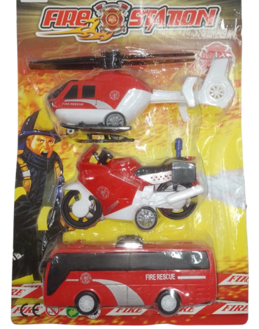 6 Set Fire Station (1 Set Trae : 3 PCS)