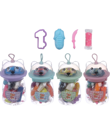 Plasticina con Moldes Colores Surtidos x 12 Unds. Medida: 12 cm aprox.