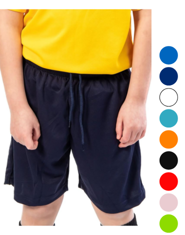 Short Deportivo Unisex (Elegir Talla y Color) x 12 Unds. Talla: 4 - 6 - 8 -10