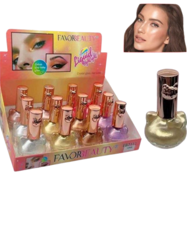 Sombra de Ojos Liquida Colores Surtidos x 12  Unds.