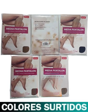 Media Panty x 1 Docena. Talla: Estándar