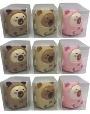 Sacapuntas de Capibara Colores Surtidos x 6 Unds.