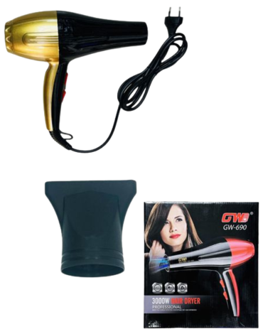 Secador de Pelo 3 en 1 GW-690 3000W  x 4 Unds.