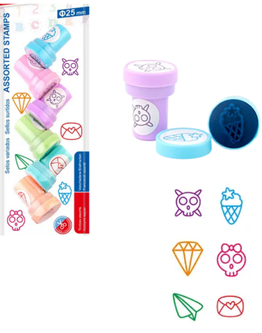 6 Set de Sellos de Figuras de Calavera (1 Set Trae: 6 PCS)