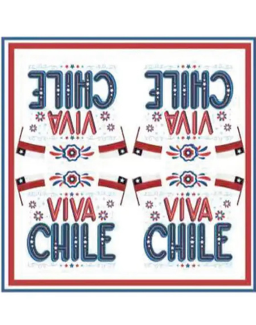 12 Set Servilletas de Papel Fiesta Patrias  (1 Set Trae: 10 PCS) Medida: 33 x 33 cm aprox.
