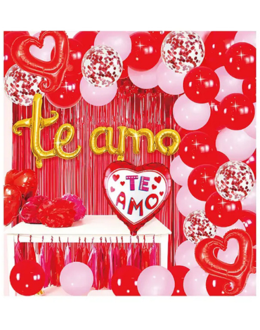4 Set Globos de San Valentín (1 Set Trae: 60 PCS)