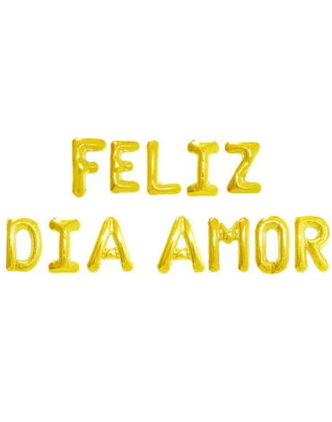 4 Set Globos de Feliz Dia Amor (1 Set Trae: 12 PCS)