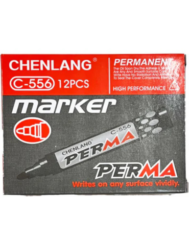 4 Set Plumones Permanente solo Negro  (1 Set Trae 12 Colores)