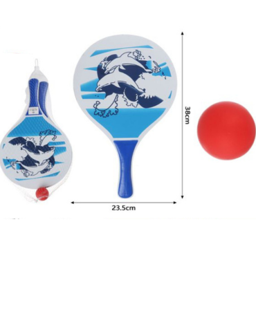 4 Set Raquetas de Playa. Medida: 28 x 23.5 cm aprox (1 Set Trae:3 PCS)