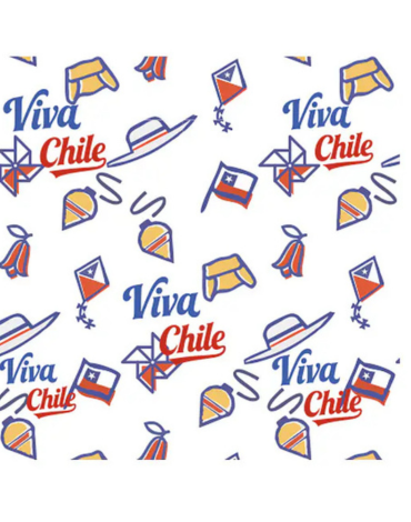 12 Set Servilletas de Papel Fiestas Patrias (1 Set Trae: 10 PCS) Medida: 33 x 33 cm aprox.