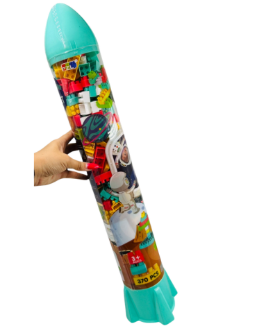 4 Set de Bloques Didáctico Colores Surtidos  (1 Set trae : 370 PCS)