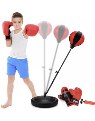 4 Set de Boxeo Para Niños Con Altura Regulable.