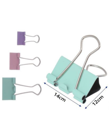 12 Set de Clips de Colores (1Set Trae: 12 PCS) Medida:14 x 12 cm aprox.