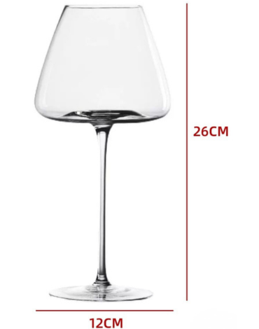 3 Set de Copas para Vino Tinto 700 ML (1 Set Trae: 6 PCS) Medida: 26 x 12 cm aprox.