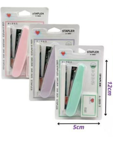 6 Set de Corchetera Colores Surtidos(1 Set Trae: 2 PCS) .Medida: 12 x 5 cm aprox.