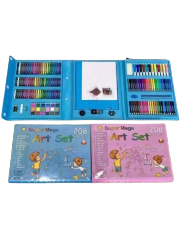 4 Set de Crayones 208 PCS Colores Surtidos.