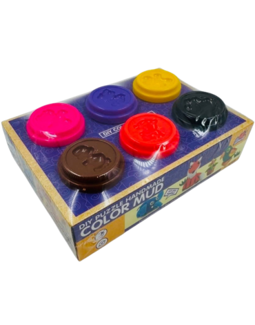 4 Set de Masa con Accesorios Colores Surtidos .(1 Set Trae: 6PCS)