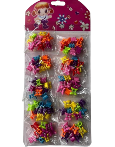 6 Set de Pinches Fluor Modelos Surtidos (1 Set Trae: 10 PCS)