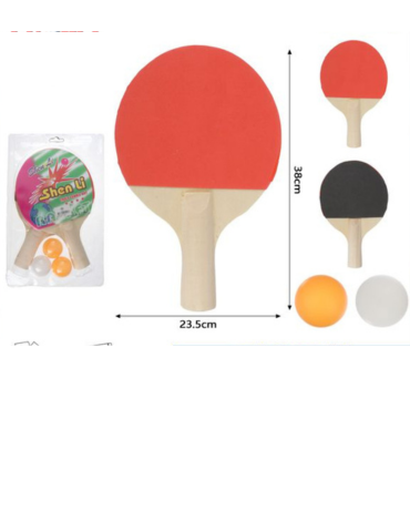 12 Set de Raquetas Ping Pong.Medida:38 x 23.5 cm aprox.
