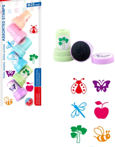 6 Set de Sellos de Figuras de Insectos(1 Set Trae: 6 PCS)