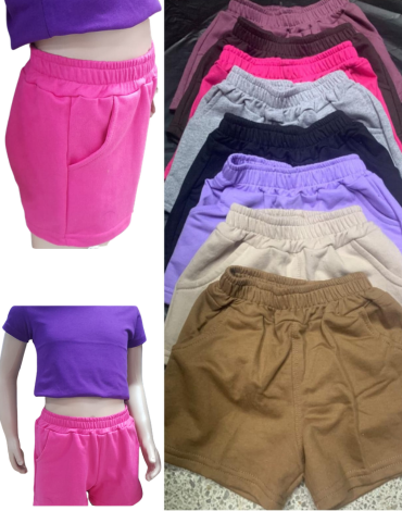 Short de Niñas Colores Surtidos x 4 Unds. Talla: 4  a la  16