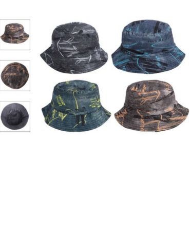 Sombrero Pescador con Diseño x 12 Unds.