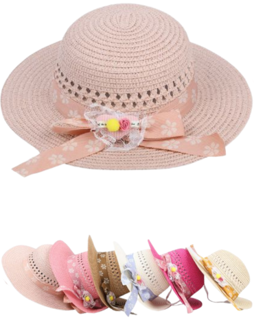 Sombrero Infantil Colores Surtidos  x 12 Unds.Medida: 54 x 7.5 x 15 cm aprox.