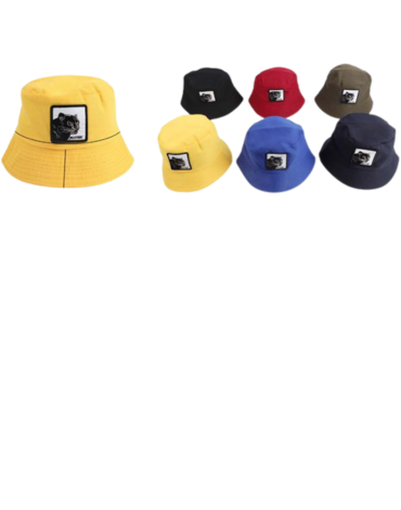 Sombrero Pescador con Diseño de Puma x 12 Unds.Medida: 17 x 6 cm aprox.