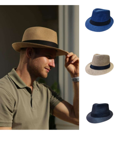 Sombrero de Hombre Colores Surtidos x 12 Unds.
