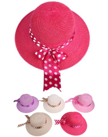 Sombrero de Mujer Colores Surtidos x 12 Unds.Medida: 58 x 9 x 16 cm aprox.