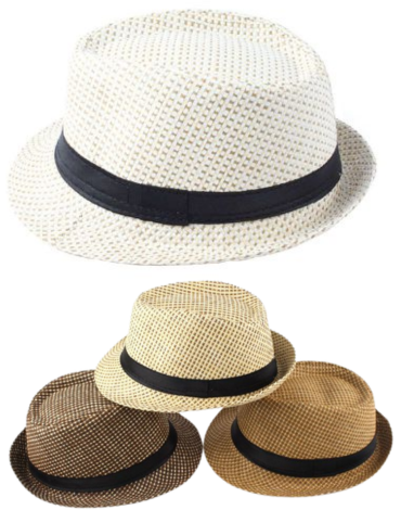 Sombrero de Verano Adulto Colores Surtidos x 12 Unds. Medida: 54 x 4.5 x 10 cm aprox.