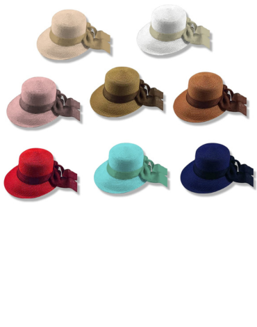 Sombrero de Dama Poliéster Tipo Jockey  x 12 Unds.