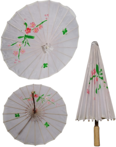 Sombrilla China Colores Surtidos x 12 Unds. Medida: 39.5 x 58 cm aprox.