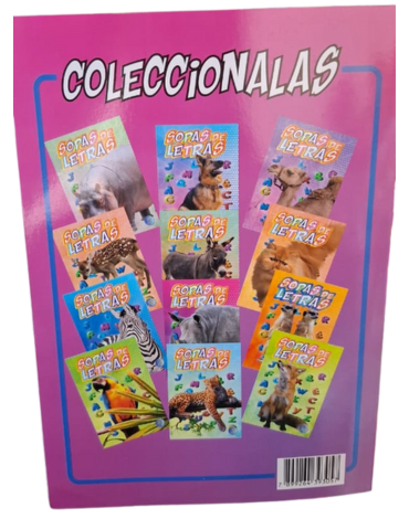 Sopa de Letras de Mascota Modelos Surtidos x 12 Unds.