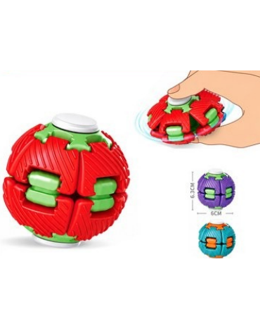 Spinner Bola Antiestrés Giratoria Colores Surtidos x 12 Unds.Medida : 6.3 x 6 cm aprox.