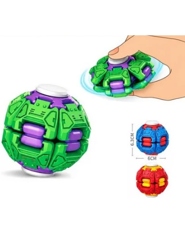 Spinner Bola Antiestrés Giratoria Colores Surtidos x 12 Unds.Medida : 6 x 6.3