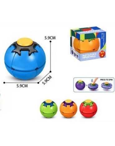 Spinner Bola Antiestrés Giratoria Colores Surtidos x 12 Unds.Medida : 5.9 x 5.9 cm aprox.