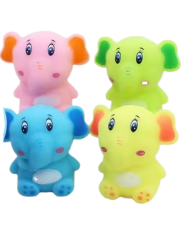 Squishy Elefante Colores Surtidos x 12 Unds.