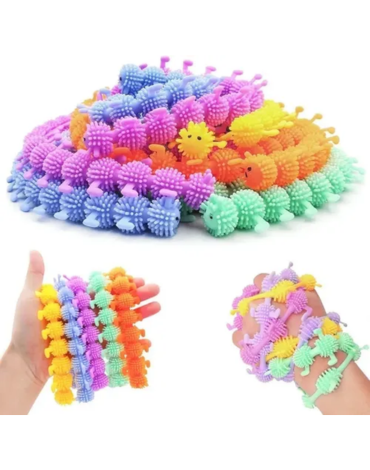 Squishy Gusano Pequeños Colores Surtidos x 50 Unds