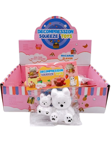 16 Set de Squishy Osito (1 Set Trae: 2 PCS)