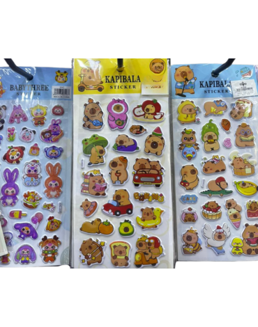 24 Set de Sticker Modelos Surtidos (1 Set Trae: 18 PCS)