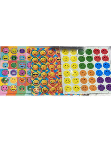 6 Set de Stickers Motivacionales de Carita (1 Set Trae 2 PCS)