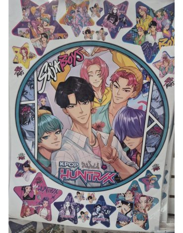 Sticker  SajaBoys x 10 Unds.Medida: 75 cm aprox.
