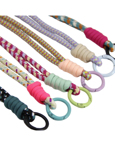 Strap Cuerda Doble para Muñeca con Diseño x 12 Unds. Medidas: 30 x 1 cm aprox.
