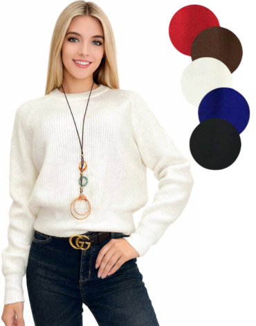 Sweater de Mujer Manga Larga Colores Surtidos x 12 Unds. Talla: S  /M - M / L