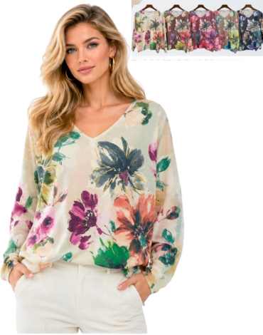 Sweater de Mujer Colores Surtidos x 12 Unds. Talla: S / M - M / L