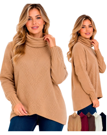 Sweater Beatle de Mujer Colores Surtidos x 12 Unds. Talla: S / M - M / L