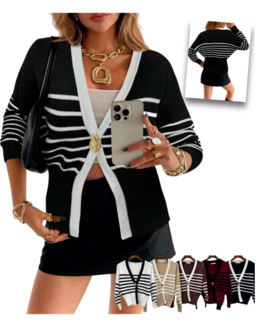 Sweater de Mujer Manga Larga Colores Surtidos x 12 Unds. Talla: S  /M - M / L