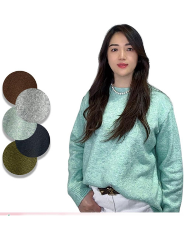 Sweater de Dama Manga Larga Colores Surtidos x 12 Unds. Talla: S / M - L /XL