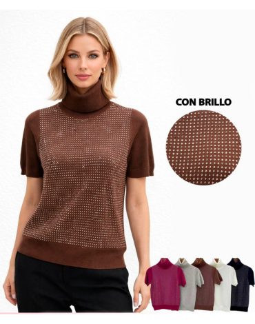 Sweaters Beatle de Mujer con Brillo Colores Surtidos x 12 Unds. Talla: S  /M - L / XL